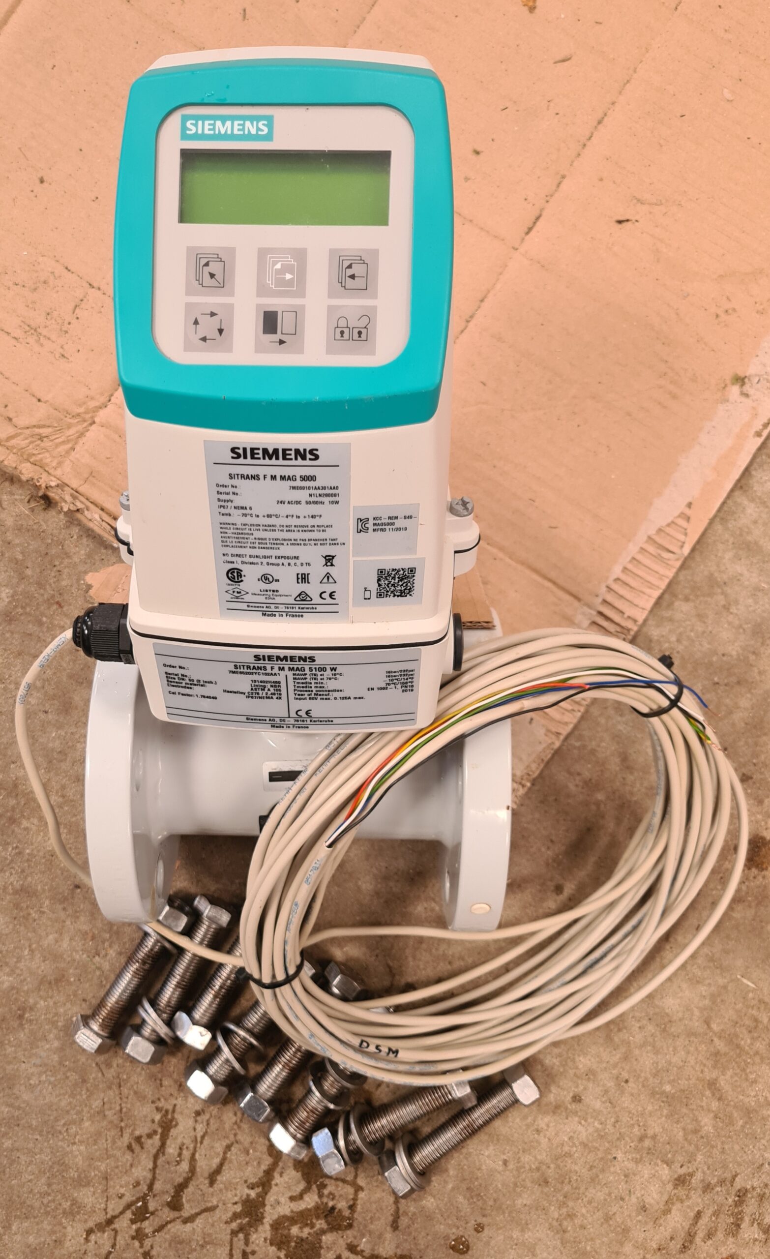 Flowmeter Doorstroommeter Siemens 50 mm. Slechts 4 jaar gebruikt.